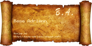 Bese Adrienn névjegykártya